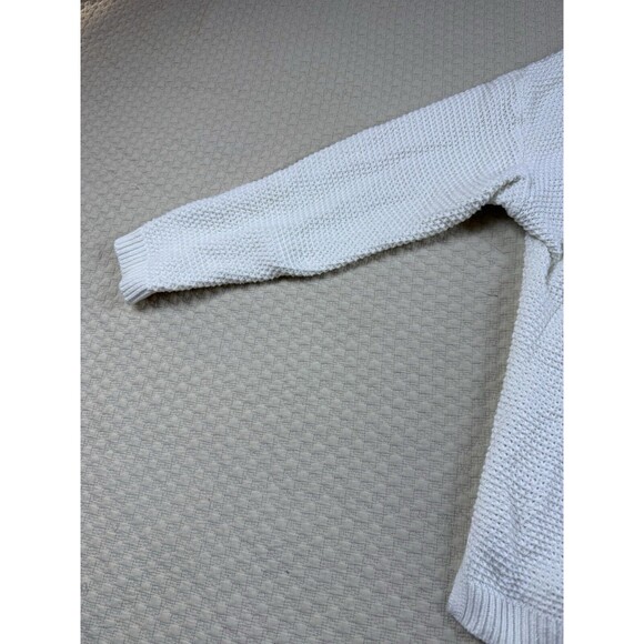 Marine Layer Womens Large White Open Knit Long Sleeves Catalina Cardigan Sweater - Picture 7 of 16